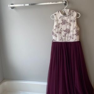 Speechless Girls’ High Neck Full Length Party Dress